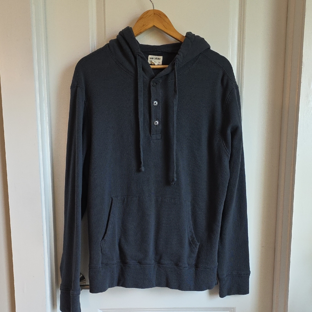 Todd Snyder – Button Closure Hoodie – Navy – L